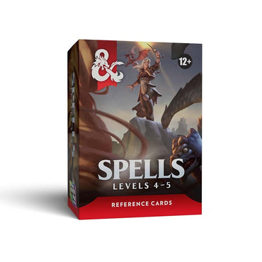 DUNGEONS AND DRAGONS REFERENCE CARDS: SPELLS  (LEVELS 4-5)