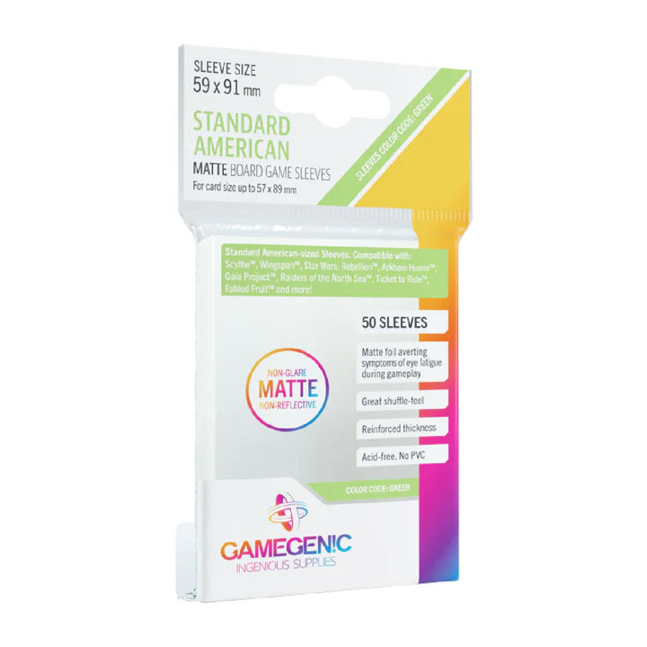 Standard American Board Game Sleeves 59 x 91 mm