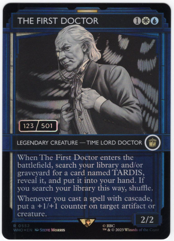 mtg doctor who serialized cards The First Doctor #123/501 Serialized