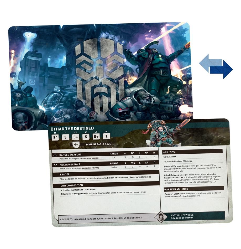 Warhammer 40K: Leagues of Votann Datasheet Cards