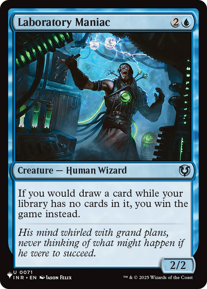 Laboratory Maniac (INR) [The List]