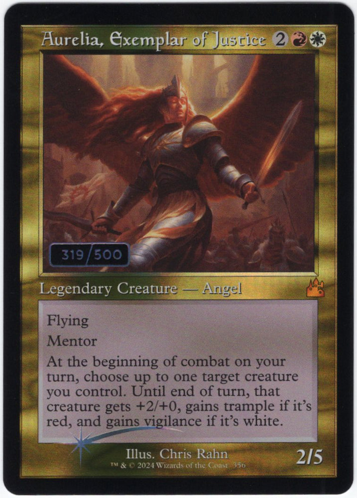 Aurelia, Exemplar of Justice 319/500 Serialized - Ravnica Remastered