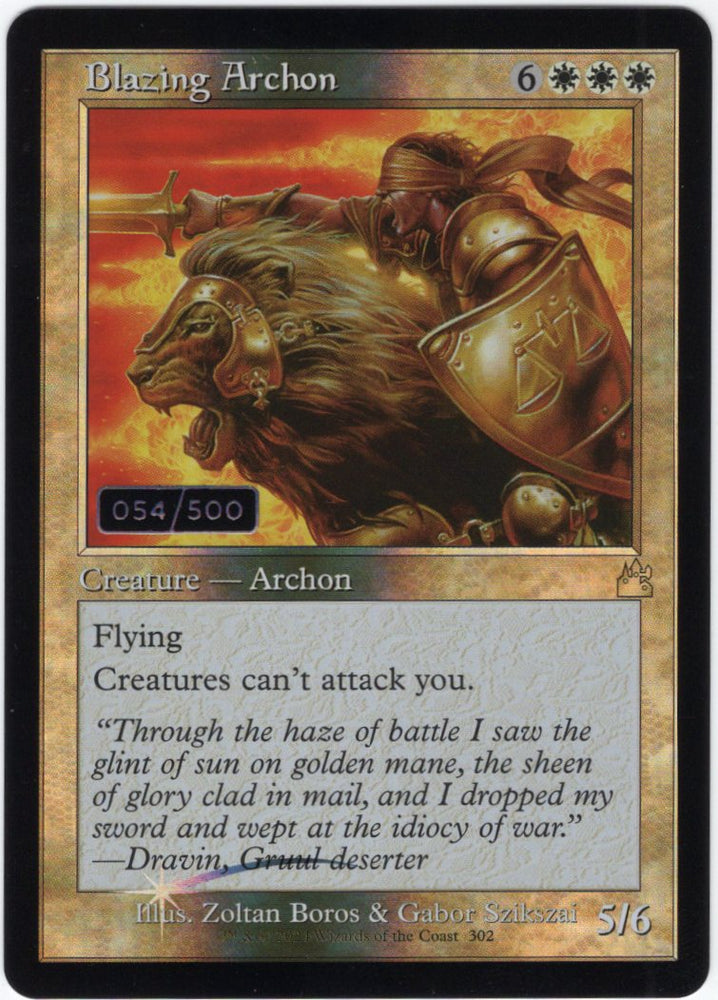 Blazing Archon 054/500 Serialized - Ravnica Remastered