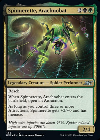 Spinnerette, Arachnobat (Galaxy Foil) [Unfinity]
