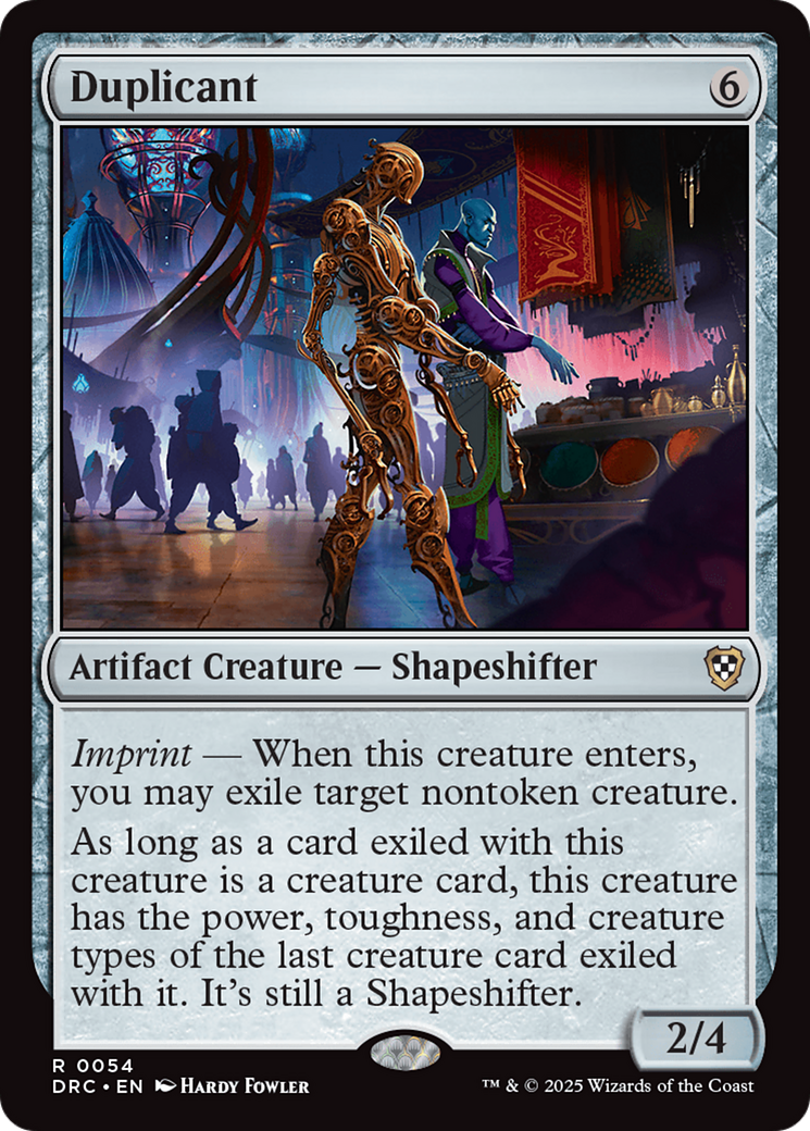 duplicant card mtg allow you to target any creature Duplicant [Aetherdrift Commander]