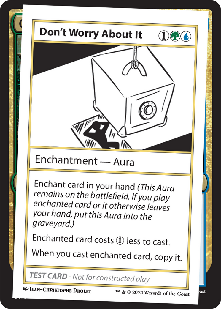 mtg mystery booster test cards Don't Worry About It [Mystery Booster 2 Playtest Cards]