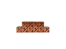 10 Piece Metal Counter Dice - Legendary Copper
