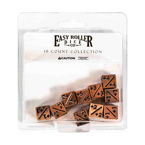 10 Piece Metal Counter Dice - Legendary Copper