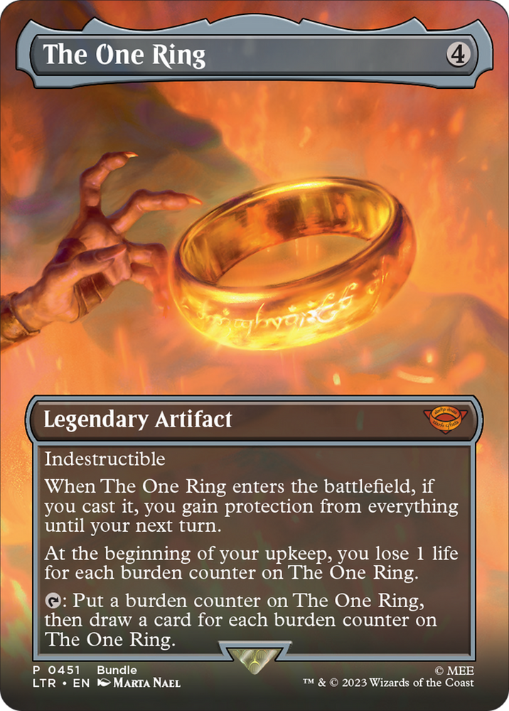 The One Ring (Borderless Alternate Art) [The Lord of the Rings: Tales The One Ring (Borderless Alternate Art) [The Lord of the Rings: Tales