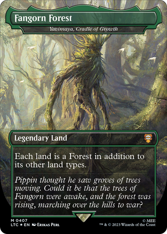 Fangorn Forest - Yavimaya, Cradle of Growth (Surge Foil Realms and Relics) [The Lord of the Rings: Tales of Middle-Earth Commander]