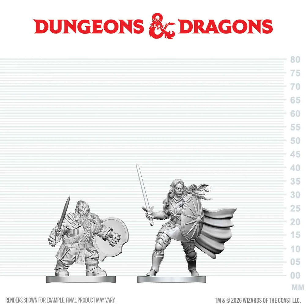 Dwarf Fighter & Orc Paladin [D&D Mini]