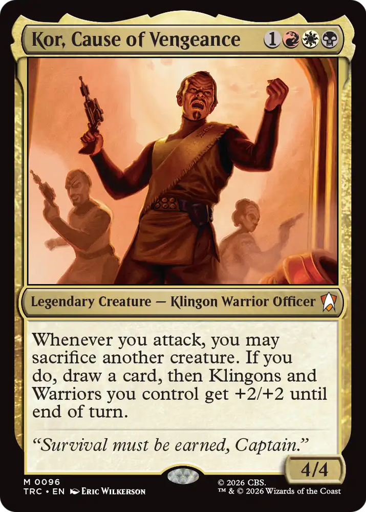 Kor, Cause of Vengeance (Surge Foil) [Star Trek Commander]