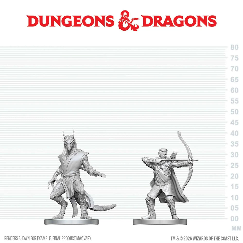 Elf Ranger & Dragonborn Monk [D&D Mini]