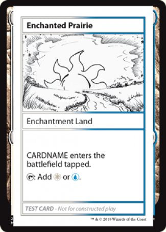 mtg mystery booster playtest cards Enchanted Prairie (2021 Edition) [Mystery Booster Playtest Cards]