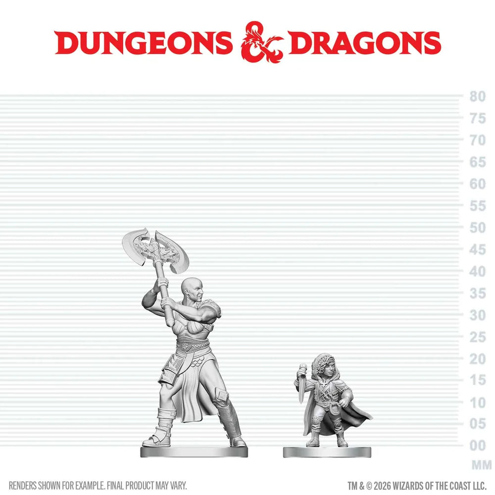 Goliath Barbarian & Halfling Rogue [D&D Mini]
