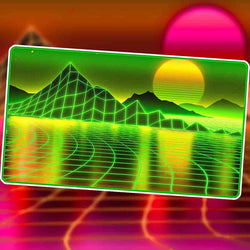 Retrowave Stitched Playmat
