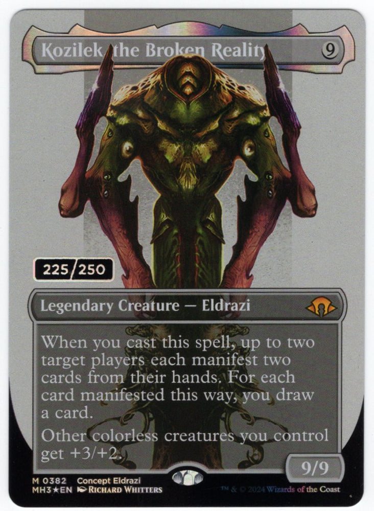 serialised mtg cards Kozilek, the Broken Reality Serialized