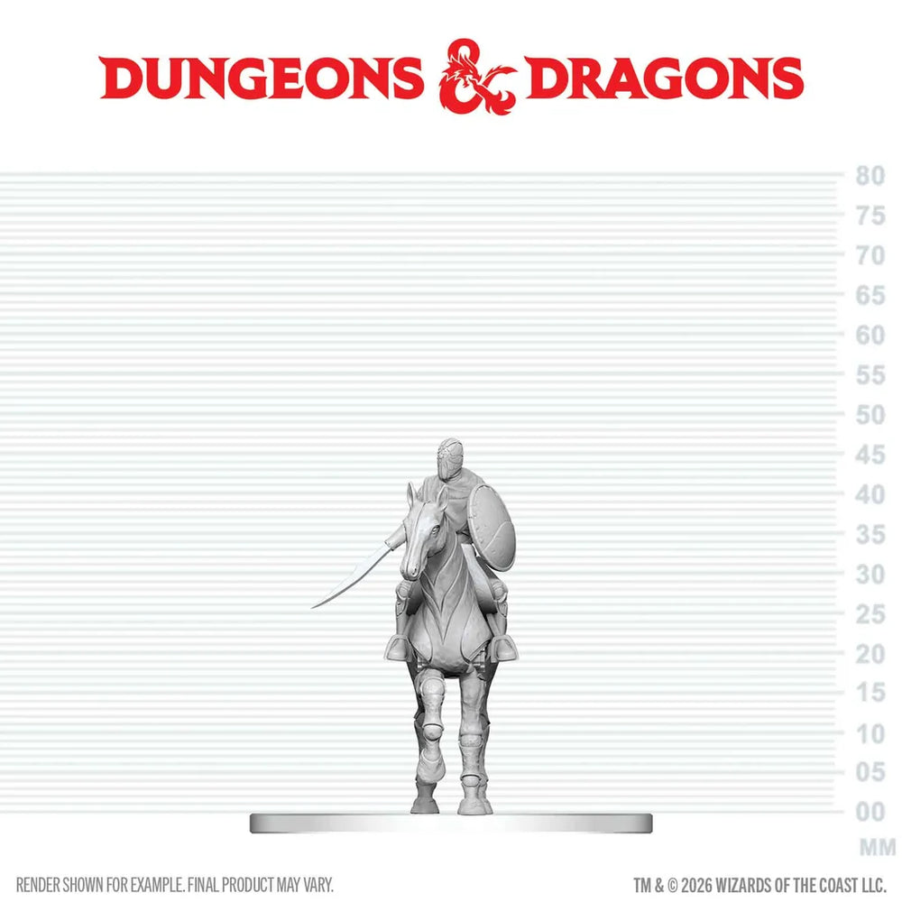 Nimblewright Steed with Rider [D&D Mini]