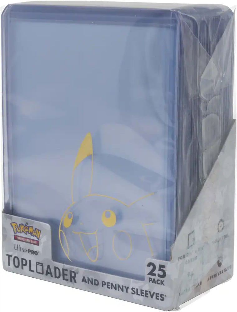 Ultra PRO Pikachu Toploader and Penny Sleeve Combo Pack - 25 Pack