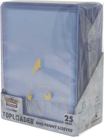 Ultra PRO Pikachu Toploader and Penny Sleeve Combo Pack - 25 Pack