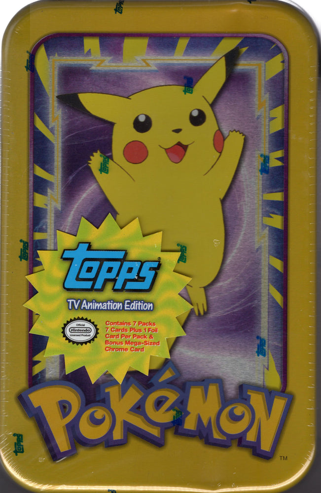 Topps Pokémon TV Animated Edition Pikachu Tin