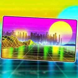 Retrowave Stitched Playmat