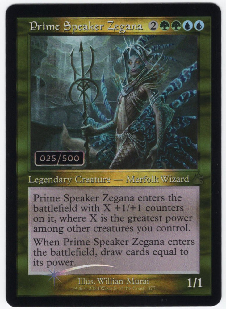 Prime Speaker Zegana 025/500 Serialized - Ravnica Remastered