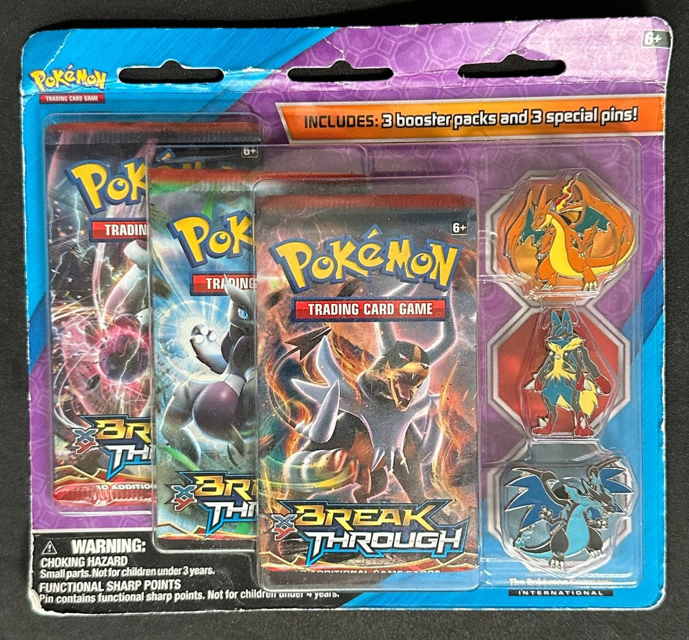 BREAKthrough Mega Evolution 3 Pin Blister [Pokémon]