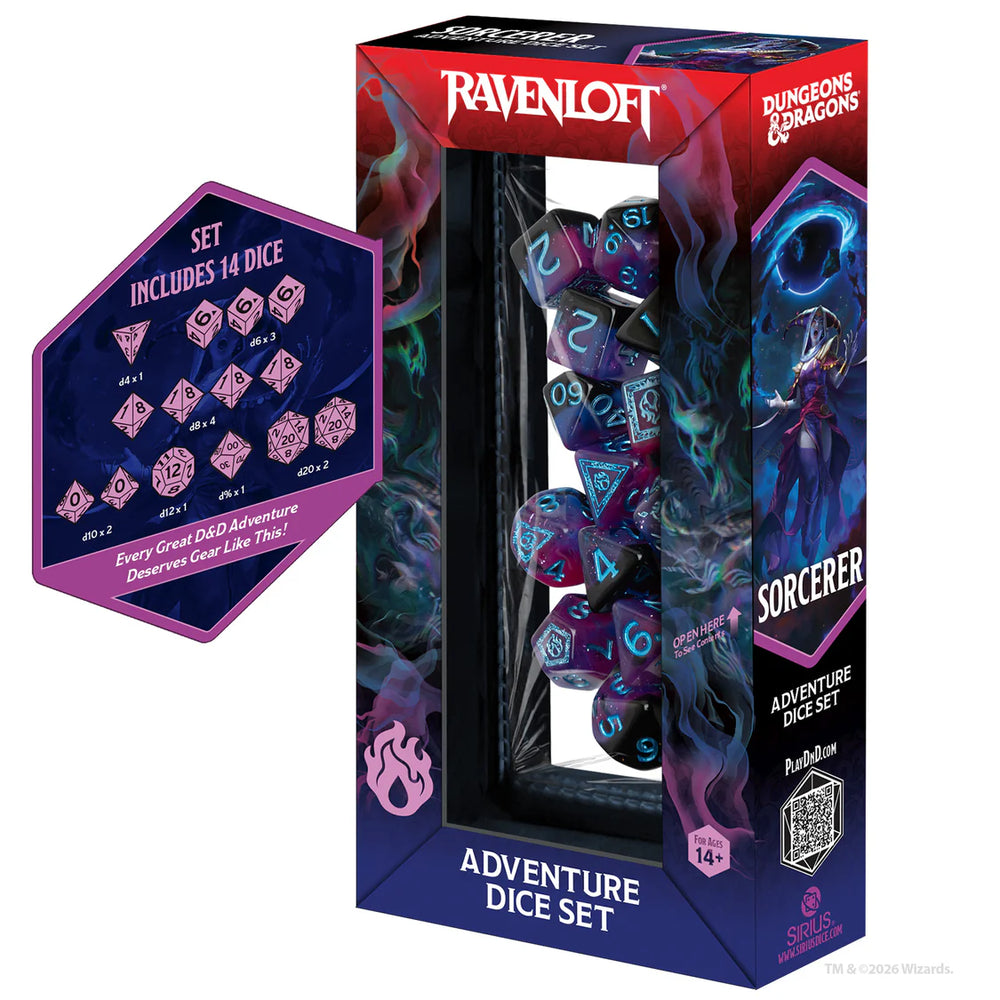 Sorcerer Adventure 14 ct Dice Set [D&D]