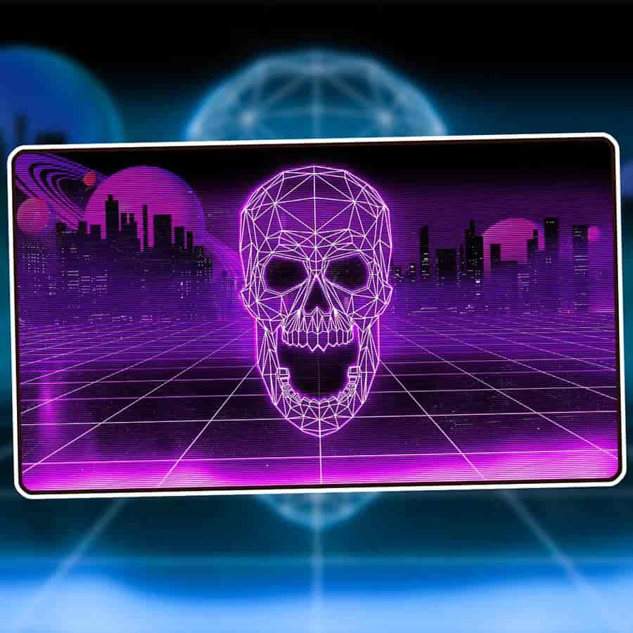 Retrowave Stitched Playmat