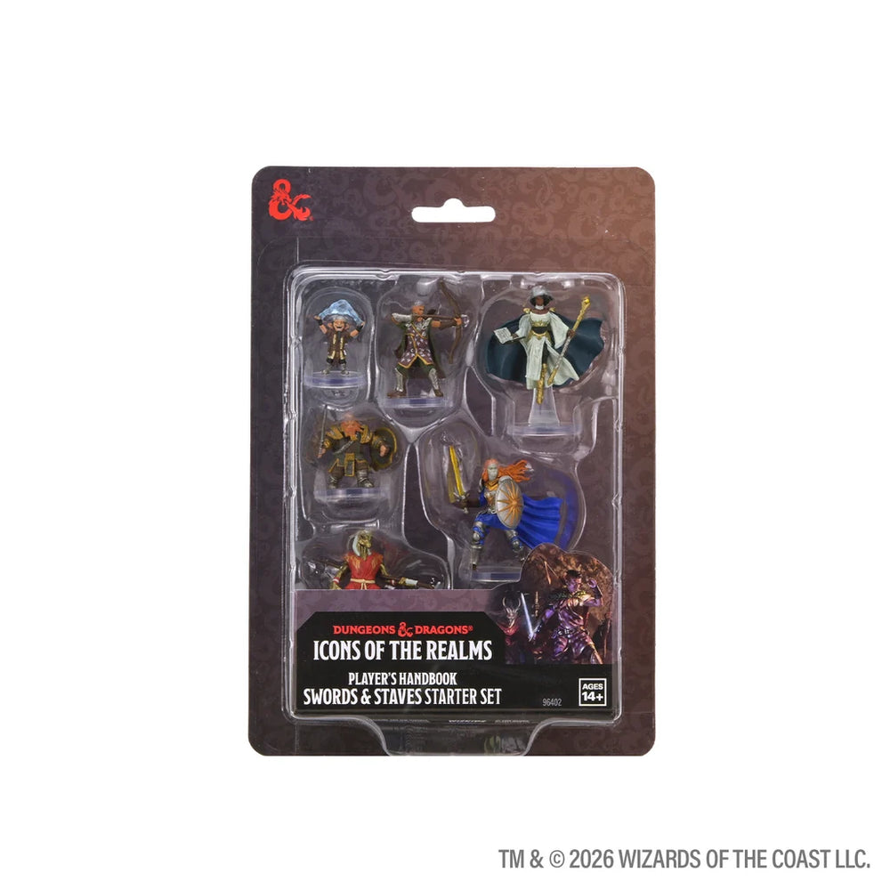 D&D Icons of the Realms: Player's Handbook Swords & Staves Starter Set