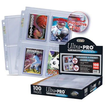Toploader 4-Pocket Binder Page - Case [100ct]