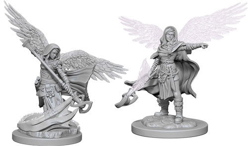 Unpainted D&D Miniature: Aasimar Wizard