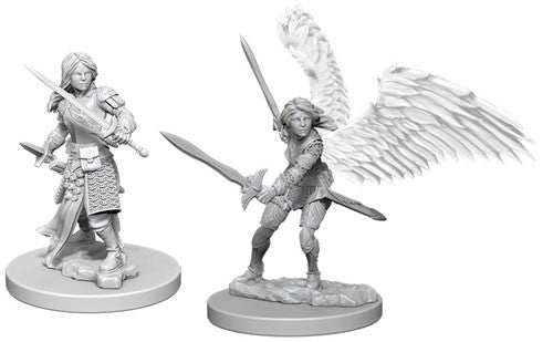 Unpainted D&D Miniature: Aasimar Paladin