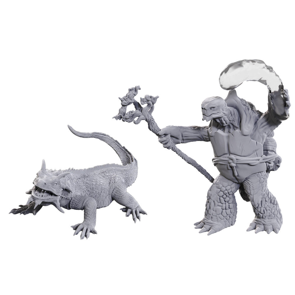 Tortle Druid & Wild Shape Giant Lizard [D&D Mini]