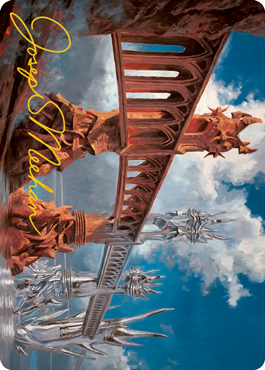 Silverbluff Bridge Art Card (Gold-Stamped Signature) [Modern Horizons 2 Art Series]