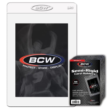 BCW Semi-Rigid Card Holders  - 50ct