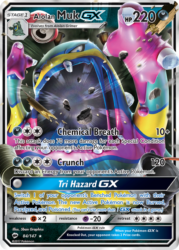 Alolan Muk GX (84/147) [Sun & Moon: Burning Shadows]