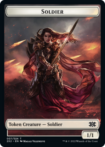 Egg // Soldier Double-Sided Token [Double Masters 2022 Tokens]