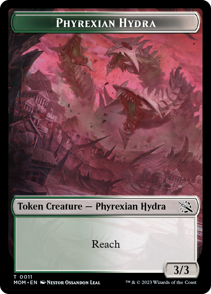 Elemental (2) // Phyrexian Hydra (11) Double-Sided Token [March of the Machine Tokens]