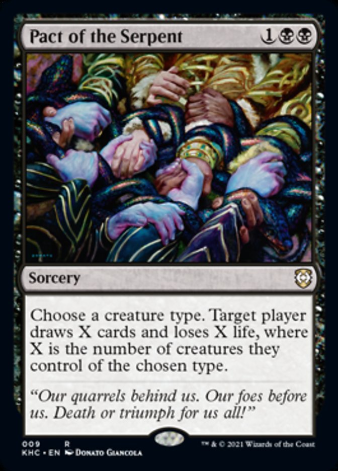 serpent cards mtg Pact of the Serpent [Kaldheim Commander]