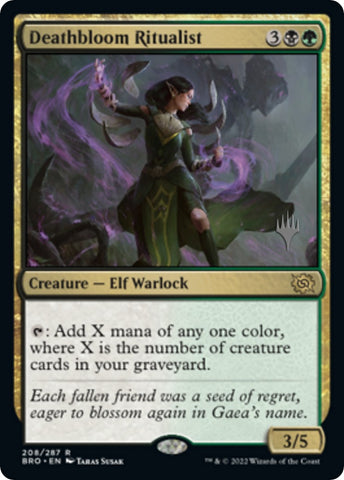 Deathbloom Ritualist (Promo Pack) [The Brothers' War Promos]