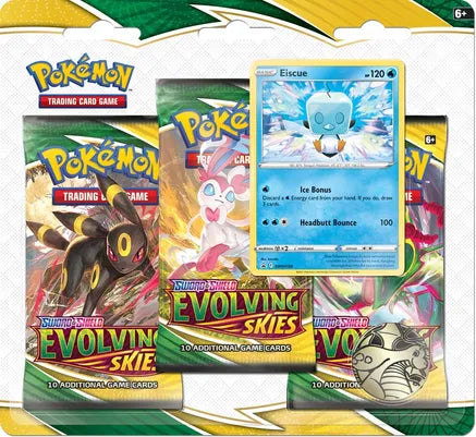 Evolving Skies Booster 3-pack - Eiscue