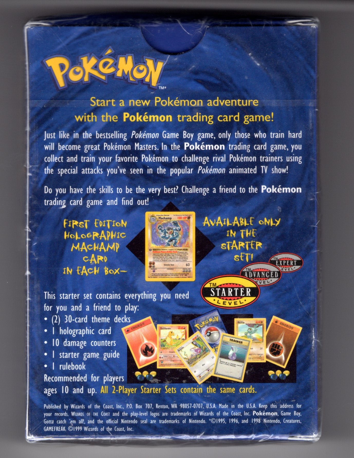Pokmon 2-Player Base Starter Set Sealed 1999 Pokmon 2-Player Base Starter Set Sealed 1999