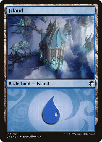 Island (132) [Ravnica Allegiance Guild Kit]