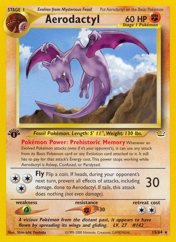 Aerodactyl (15/64) [Neo Revelation 1st Edition]