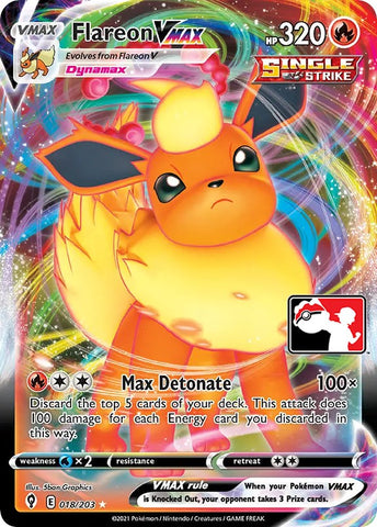 Flareon VMAX (018/203) [Prize Pack Series One]