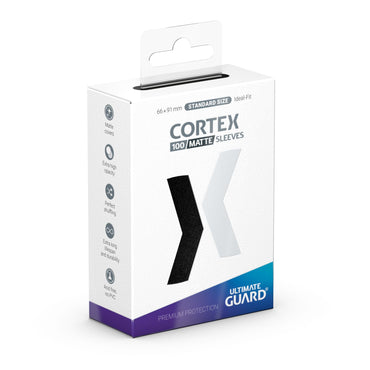 Cortex Sleeves Standard 100ct - Black Matte