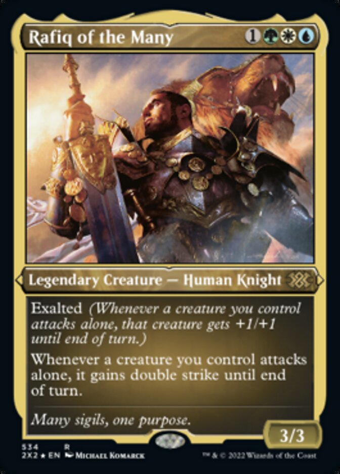 Rafiq of the Many (Foil Etched) [Double Masters 2022]