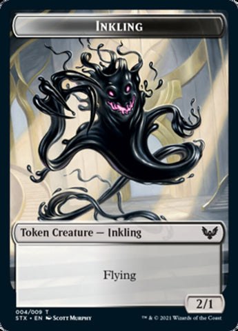 Inkling // Treasure Double-Sided Token [Strixhaven: School of Mages Tokens]